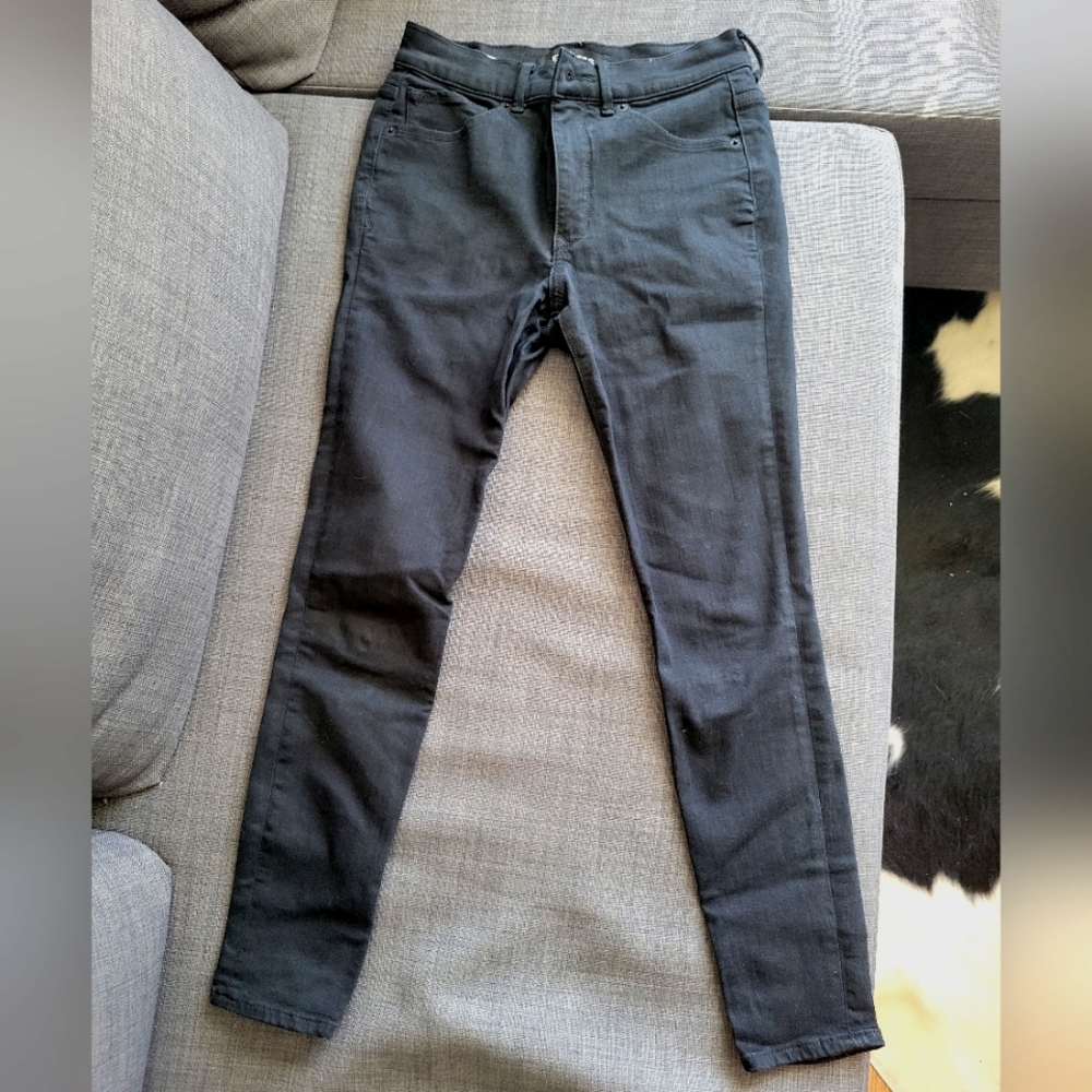 Express Black Ankle Jeans
